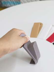 1入組矽膠門擋家用極簡主義白色門擋 - 白色 - 查看 6