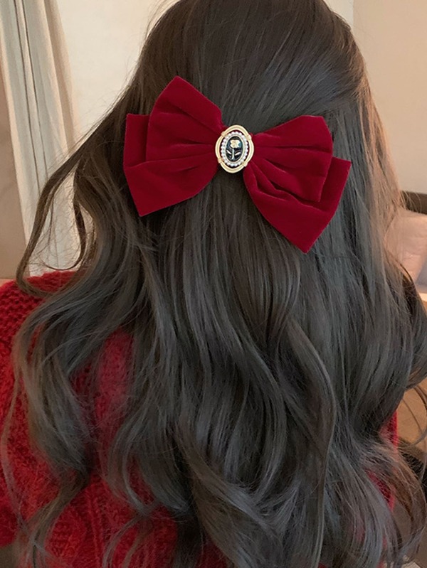 Bow Decor Hair Clip