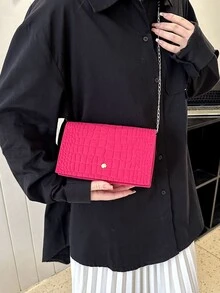 Túi Crossbody Nữ - Màu Hồng Tươi - Xem 5