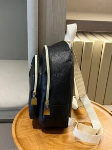 Balo Thời Trang Nữ màu trơn - màu đen - Xem 8