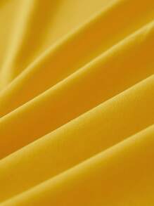 1 Màu Vàng Bạc Hà Trang Bị Tấm Đơn Giản Chăn Ga Gối Trang Bị Tấm Cho Phòng Ngủ - Màu vàng - Xem 9