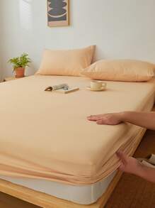 1 Đồng Màu Trang Bị Tấm Tối Giản Vải Trang Bị Tấm Cho Gia Đình, Tất Cả Các Mùa - Màu be - Xem 2