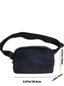 Minimalist Bum Bag - Black - View 4