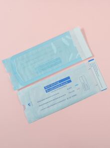 klimonla Disposable Self-Sealing Manicure Tool Sterilization Bag With UV Sterilizer Storage Bag, 20pcs/Pack,Nail Supplies,Nail Tools,Nail Art Tools,Back To School,Nails,Nail Tools For Press On Nails - Blue and White - View 3