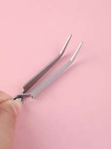 1pc Nail Art Tweezers Nail Rhinestone Picker Tool Nail Sticker Tweezers Decal Decor Picker Eyelash Extension Nail Foil Tweezers Picker Placer Nail Decor Tweezers,Nail Supplies,Nail Tools,Nail Art Tools,Back To School,Nails,Nail Tools For Press On Nails - Silver - View 4