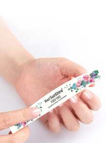 NailSunshine 10支装花纹指甲锉，100/180目双面砂纸，可水洗，可重复使用，适用于天然指甲和亚克力指甲的美甲工具，家用和美甲沙龙均可使用。美甲用品，美甲工具，美甲艺术工具，返校季，美甲，美甲工具，适用于贴片指甲。 - 彩色 - 查看 2