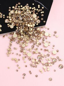 1 gói trang trí móng tay nghệ thuật đính đá Rhinestone DIY Mặt dây chuyền trang trí móng tay Đá quý trang trí móng tay - Nhiều màu - Xem 6