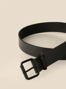 Kids Square Buckle Belt - Black - View 3