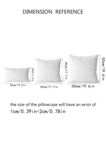 1 pieza Funda de almohada decorativa unicolor minimalista químico fibra para casa