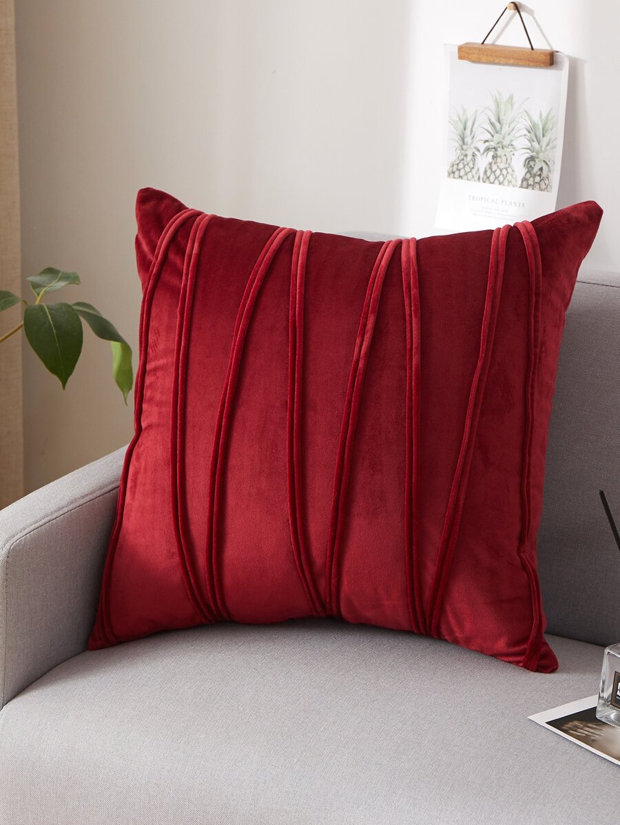 1 pieza Funda de almohada decorativa unicolor minimalista químico fibra para casa