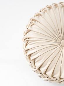 1pc Beige Tire Shape Throw Pillow With Cushion Insert, Casual Home Decor - Beige - View 4