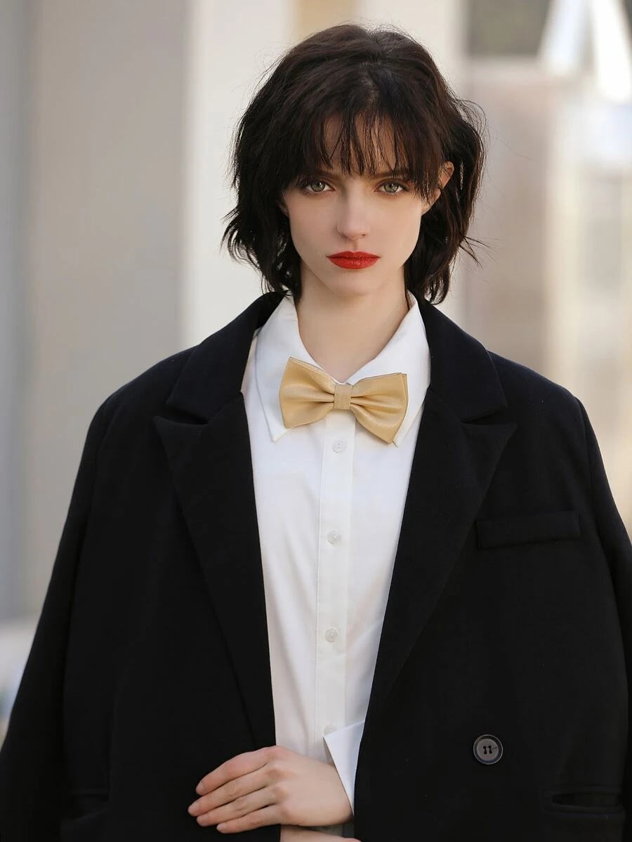 Solid Bow Tie - Gold - View 1