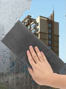 1pc Magic Cloth, Glass Cloth, Non-Marking, Special Non-Watermark Cloth, Housekeeping Cleaning Scouring Pad,Kitchen,Bathroom,Home,Household Suppliers - Grey - View 1