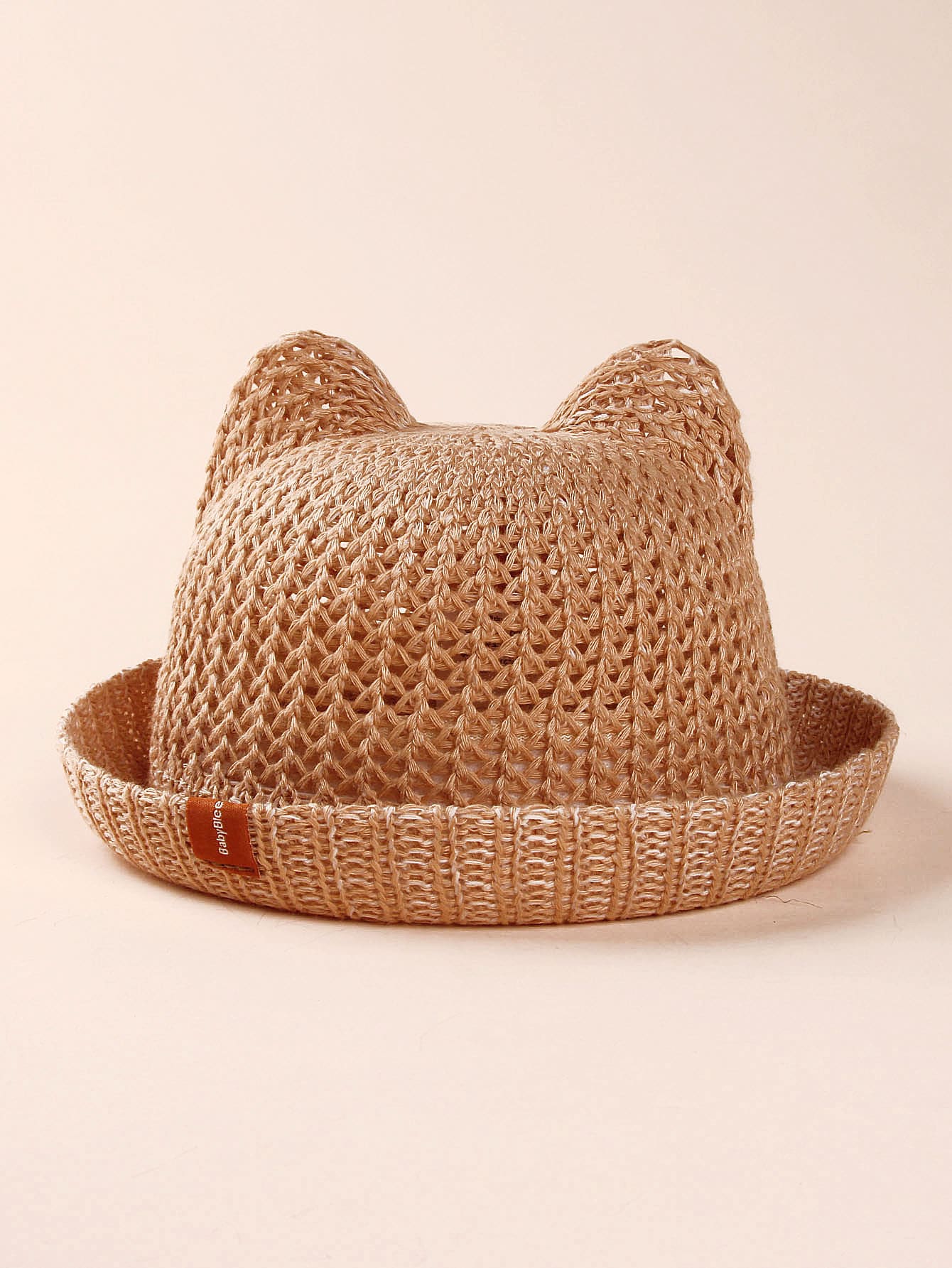 1入組嬰兒透氣帽 - 卡其色 - 查看 1