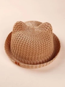 1入組嬰兒透氣帽 - 卡其色 - 查看 2