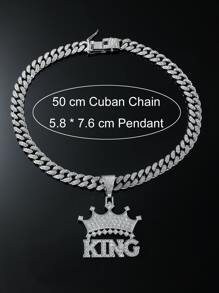 Nam Pha lê Đồ treo vương miện Dây chuyền , Đối với Đồ trang sức Qủa tặng Và Buổi tiệc - Bạc - Xem 4