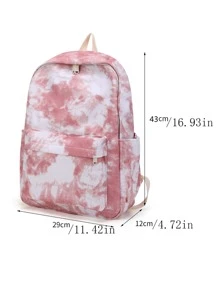 shinaier Ba lô buộc dây tối giản có dây đôi và ngăn đựng laptop cho học sinh - Nhiều màu - Xem 7