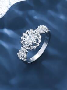 Cubic Zirconia Decor Ring