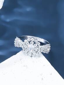 Cubic Zirconia Decor Ring