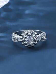 Cubic Zirconia Decor Ring