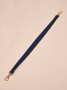 100% PU 皮革肩带包带手提包手柄短包带钱包配金色扣长肩带 - 藏蓝色 - 查看 3