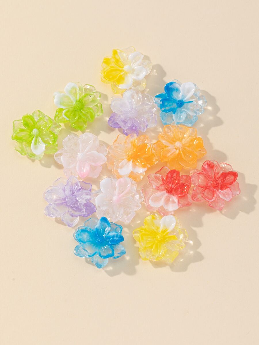 1 pieza Accesorio de joya DIY flor - Verde - Ver 1