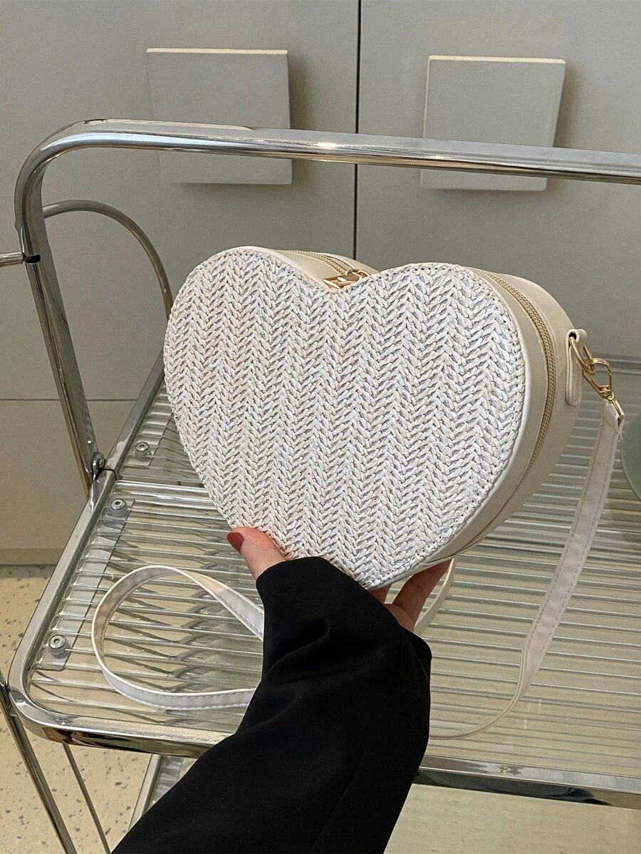 Bolsos cruzados de mujer Liso Ajustable De moda Vacación - Beis - Ver 1