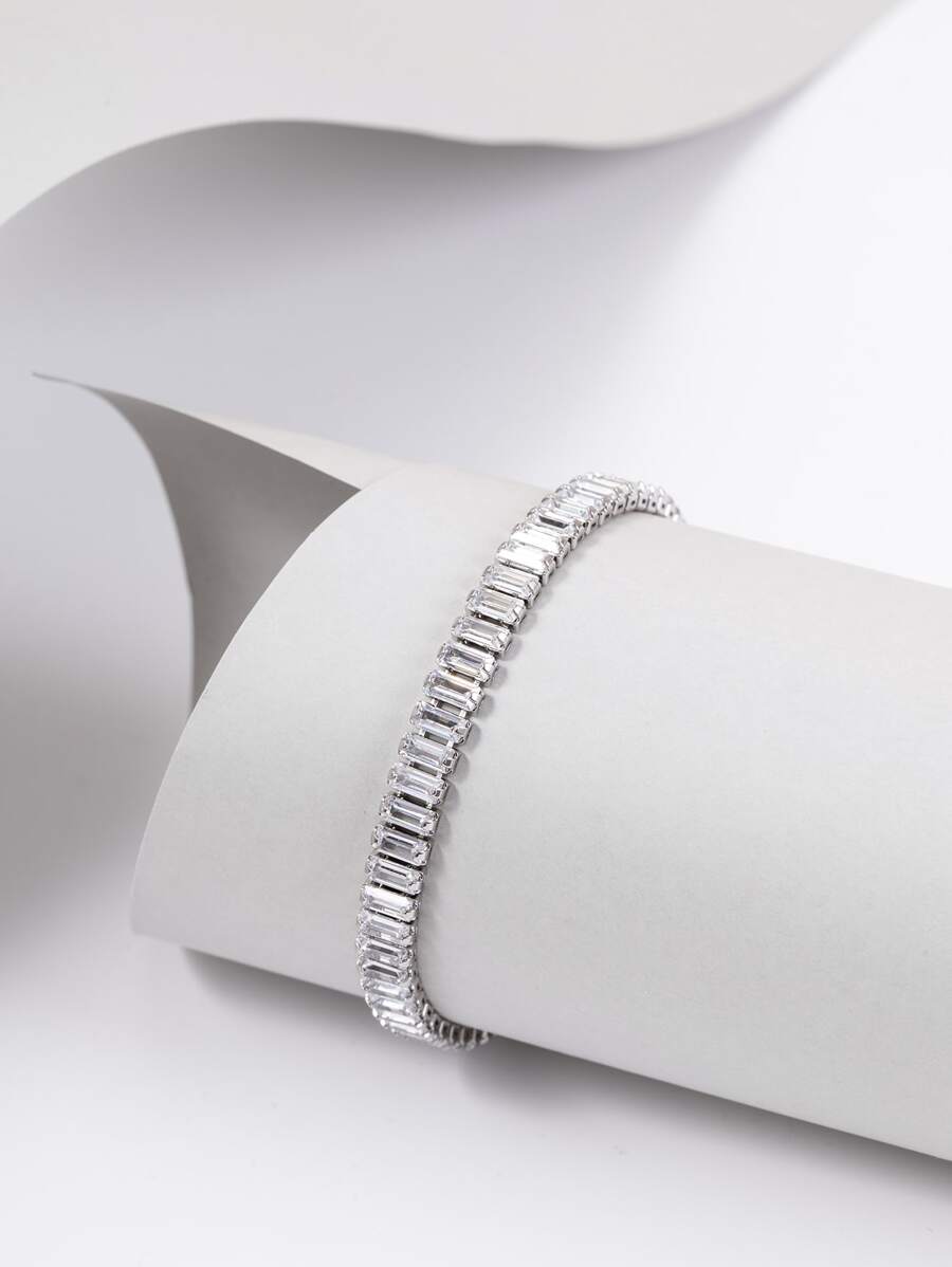 Rhinestone Decor Bracelet - Multicolor - View 1