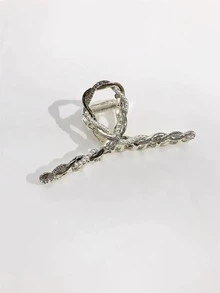 Twist Design Hair Claw - Gold - View 1