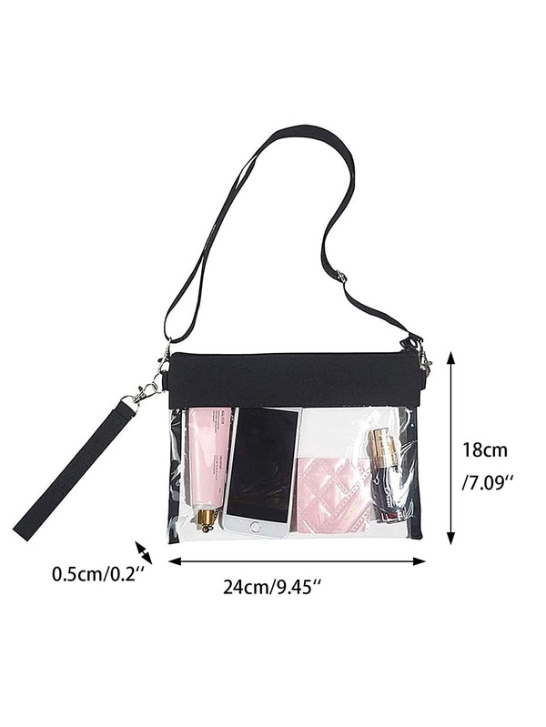 Clear Crossbody Purse Bag, Clear Bag With Adjustable Shoulder Strap