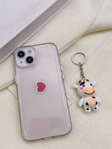 De Bolso Con Diseño De Vaca De Dibujos Animados, Nuevos Accesorios De Bolsa Creativos Con Llavero De Vaca De Dibujos Animados Lindos, Regalo De Decoración De Accesorios De Bolsa Para Chicas Adolescentes, Estudiantes Universitarios, Novatos Y Trabajadores De Cuello Blanco. Llaveros Encantadores Para Encadenamientos Therian - Blanco y Negro - Ver 3