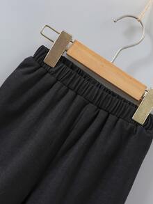 SHEIN 小男童汽車和字母圖案T恤和短褲