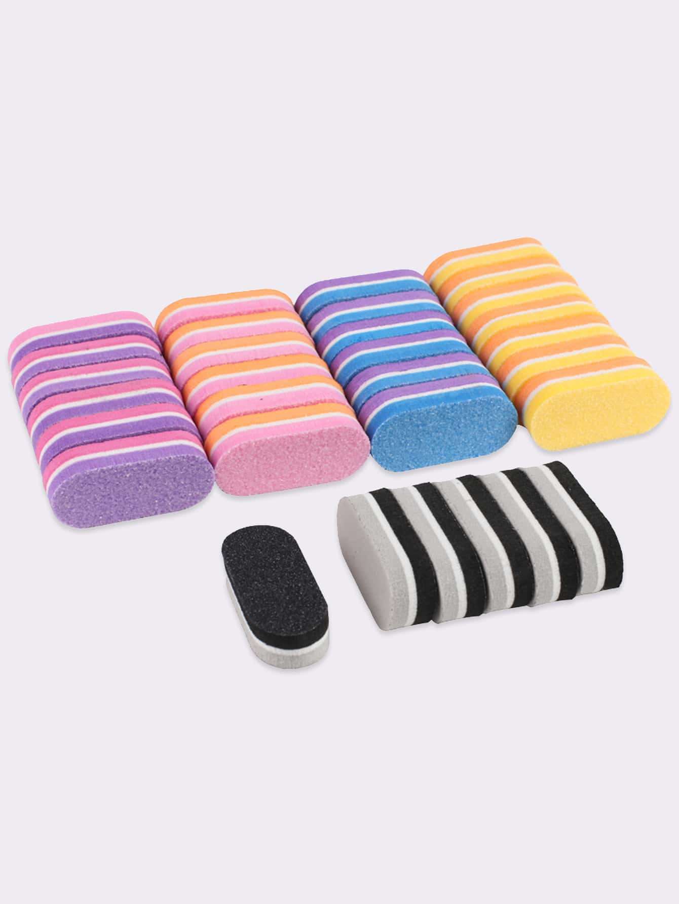 50pcs Random Colorful Mini Nail Buffer Sanding Block Files Sponge Nail Polisher Professional Manicure Tools For Acrylic Nails Care For Optimum Natural Nail Care