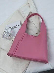 Minimalist Shoulder Bag - Pink - View 1