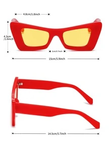 Gafas de sol de ojo de gato - Burdeos - Ver 3