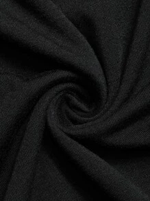 Manfinity Homme 男士拼接面T恤 - 黑色 - 查看 7