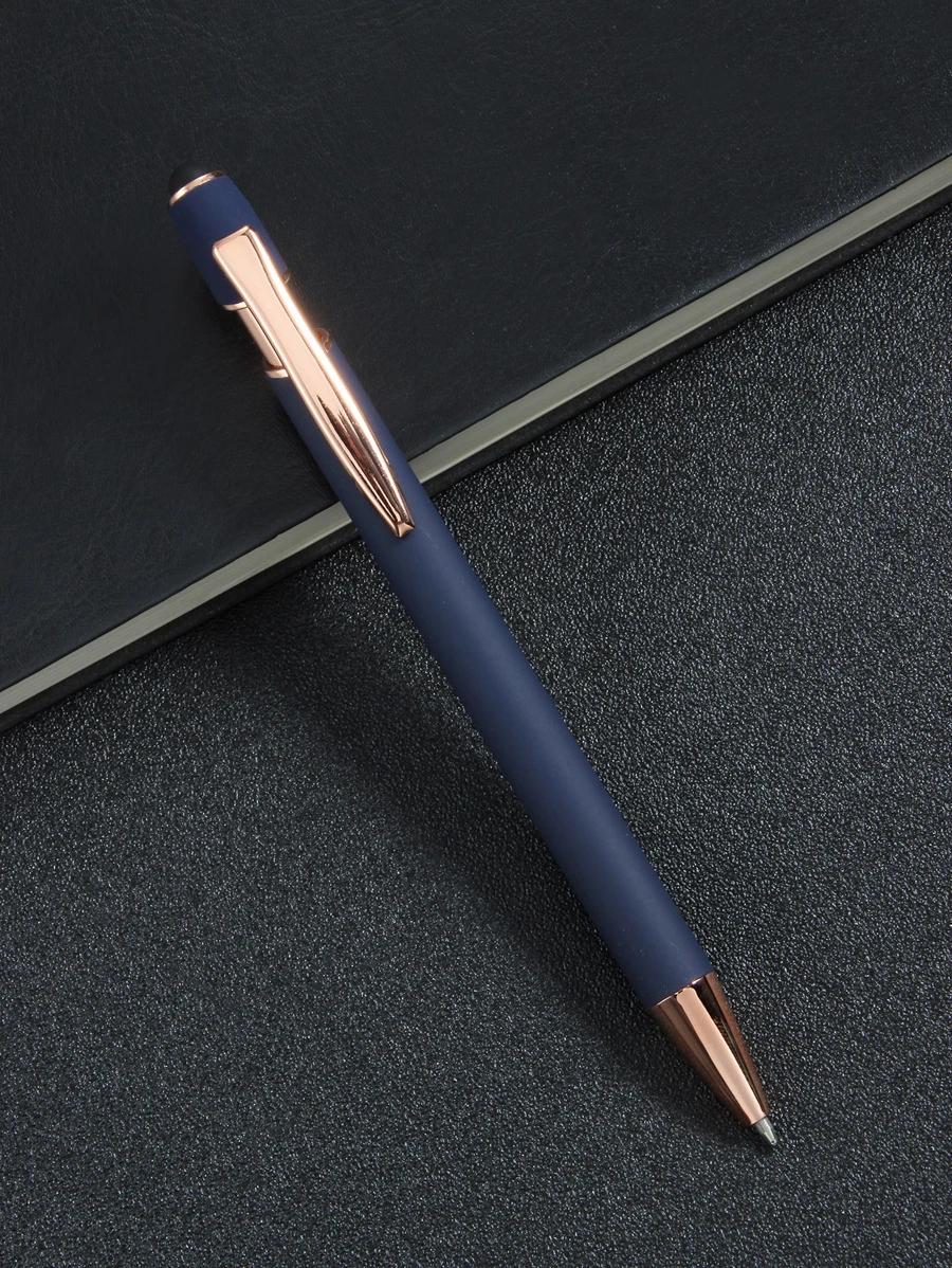 1 pieza Bolígrafo puntero minimalista y portátil para volver al colegio - Azul Marino - Ver 1