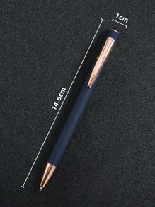 1 pieza Bolígrafo puntero minimalista y portátil para volver al colegio - Azul Marino - Ver 3