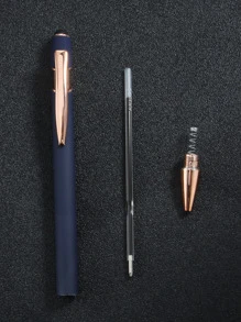 1 pieza Bolígrafo puntero minimalista y portátil para volver al colegio - Azul Marino - Ver 4