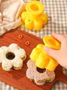 1 件/4 件三明治模具面包模具三明治机模具饭团模具 4 件便当寿司模具套装 - 黃色 - 查看 12