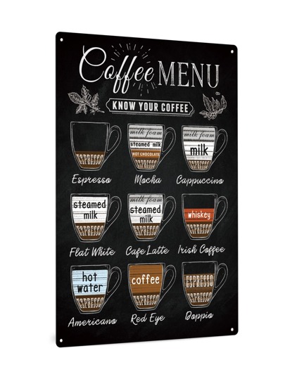 1 pezzo Attaccatura a muro ferro sospeso moderno modello di caffè per