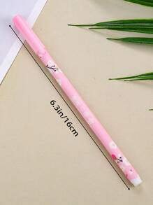 10pcs Flower Print Random Gel Pen - Multicolor - View 6