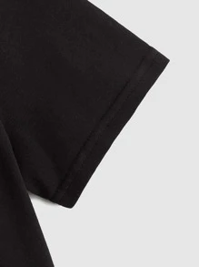 Boys 1pc Slogan Graphic Tee - Black - View 5