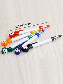5 chiếc bút bi thiết kế bóng đá ngẫu nhiên - Nhiều màu - Xem 6