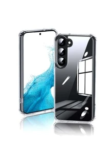 2入組屏幕保護膜和1入組透明手機殼和1入組鏡頭保護與三星兼容 - 無色 - 查看 2