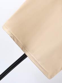SHEIN Tops con trai màu trơn Giải trí - Màu be - Xem 6