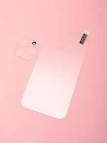 1入組鋼化膜手機保護膜和1入組鏡片膜適用於iphone - 無色 - 查看 2