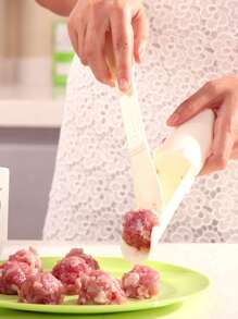 1pc Plastic Meatball Maker - White - View 2