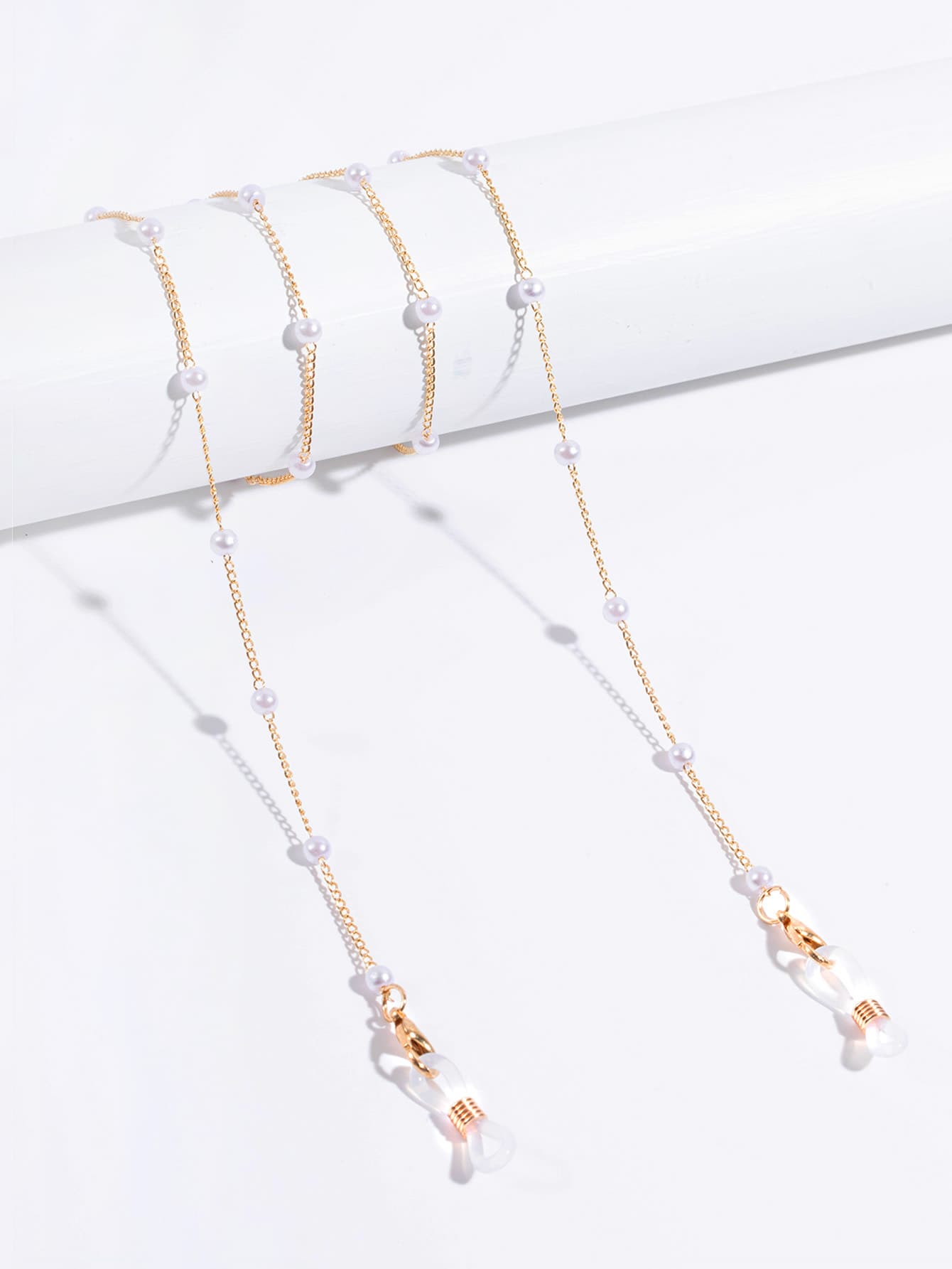 Chuỗi kính trang trí ngọc trai giả - Vàng - Xem 1