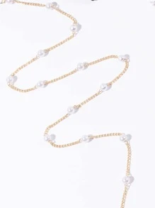 Chuỗi kính trang trí ngọc trai giả - Vàng - Xem 5